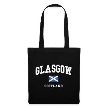 Graphique du drapeau de l’Écosse de Glasgow - Sac en tissu - noir - Devant