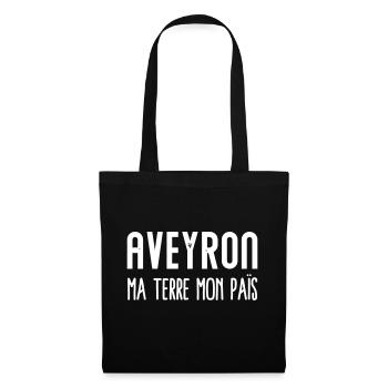 Aveyron terre aveyronnais - Sac en tissu - noir - Devant