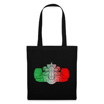Italien Rennwagen - Stoffbeutel - Schwarz - Vorne