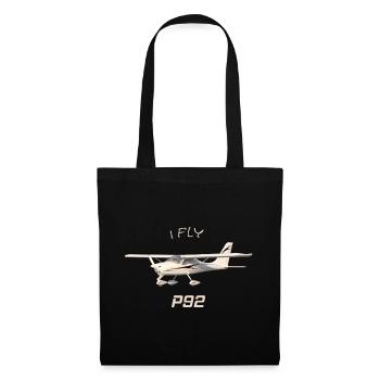 I fly P92 Ultralight Aircraft Aviation - Tote Bag - black - Front