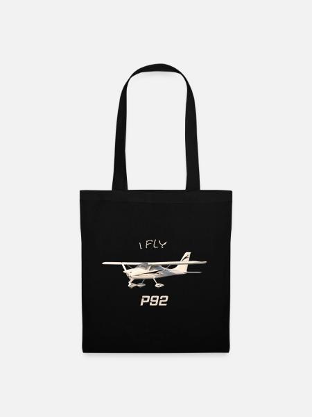 I fly P92 Ultralight Aircraft Aviation - Tote Bag - black