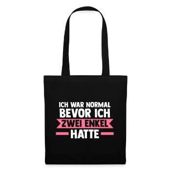 Großmutter Großmama Omi Oma - Stoffbeutel - Schwarz - Vorne