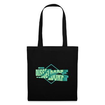 Dusseldorf Germany City 3D Font Skyline - Tote Bag - black - Front