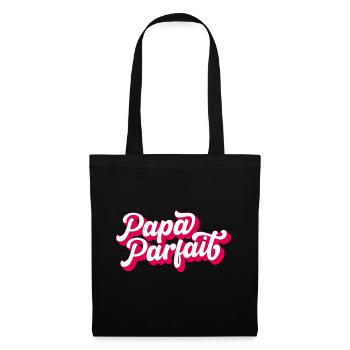 Papa Parfait - Sac en tissu - noir - Devant