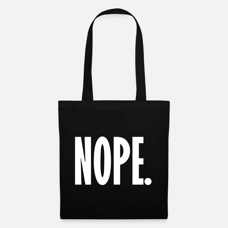 Nope - Stoffbeutel - Schwarz