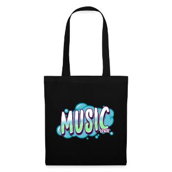 Music lover colorful green graffiti color paint spray - Tote Bag - black - Front