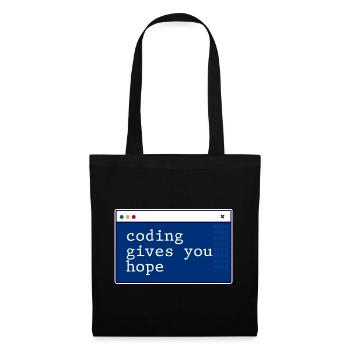 Le codage vous donne de l’espoir 2 - Sac en tissu - noir - Devant