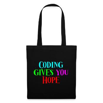 Le codage vous donne de l’espoir 4 - Sac en tissu - noir - Devant