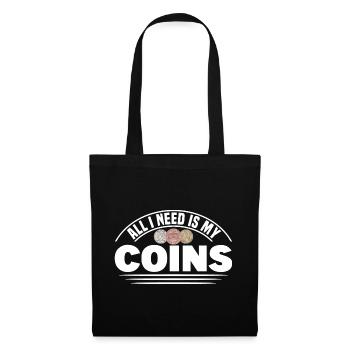 Coin Collector Numismatics Coin Collecting Coin Collection - Tote Bag - black - Front