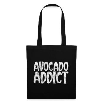 Accro à l’avocat 3 - Sac en tissu - noir - Devant