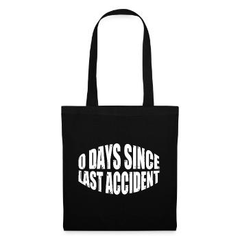 0 jours depuis le dernier accident 24 - Sac en tissu - noir - Devant