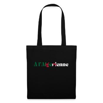 À l’algérienne -idée cadeau Algérie - Sac en tissu - noir - Devant
