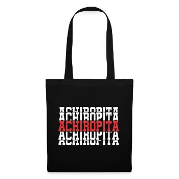 T-shirt texte empilé Achiropita - Sac en tissu - noir - Devant