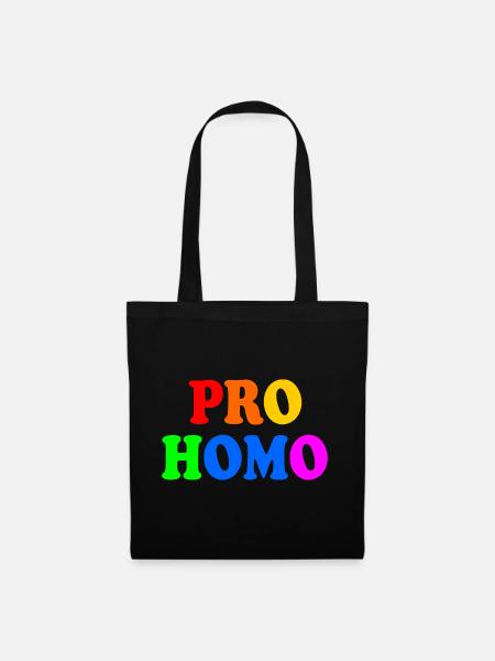 Pro homo - Stoffbeutel - Schwarz