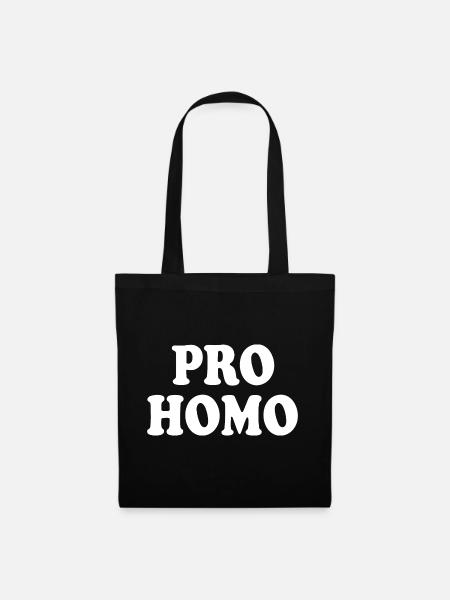 Pro homo - Stoffbeutel - Schwarz