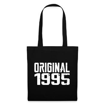1995 Vintage Cadeau Anniversaire Rétro Cadeau 1995 - Sac en tissu - noir - Devant