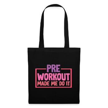 Le pré-entraînement m’a fait le faire 2 - Sac en tissu - noir - Devant