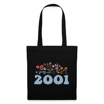 2001 Floral Pattern 2001 Floral Theme Flowers 2001 - Tote Bag - black - Front
