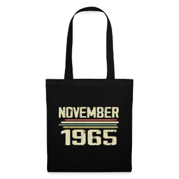 Vintage November 1965 Vintage Retro November 1965 - Tote Bag - black - Front