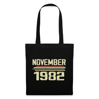 Vintage November 1982 Vintage Retro November 1982 - Tote Bag - black - Front