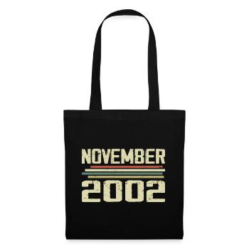 Vintage November 2002 Vintage Retro November 2002 - Tote Bag - black - Front