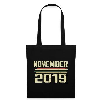 Vintage November 2019 vintage Retro November 2019 - Tote Bag - black - Front