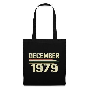 December 1979 Vintage Vintage Retro Birthday - Tote Bag - black - Front