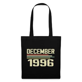 December 1996 Vintage Retro Birthday - Tote Bag - black - Front
