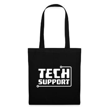 Technischer Support - Stoffbeutel - Schwarz - Vorne