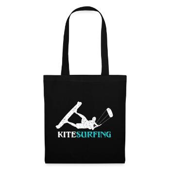 Ride the Wind – Kitesurf Style - Tote Bag - black - Front