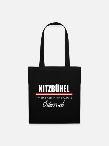 Kitzbühel - Stoffbeutel - Schwarz