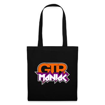 Maniaque de guitare - Sac en tissu - noir - Devant
