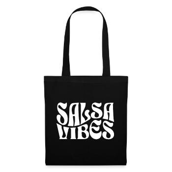 Typographie rétro Salsa Vibes - Sac en tissu - noir - Devant