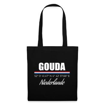 Gouda - Stoffbeutel - Schwarz - Vorne