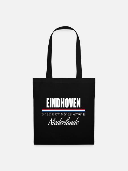 Eindhoven - Stoffbeutel - Schwarz