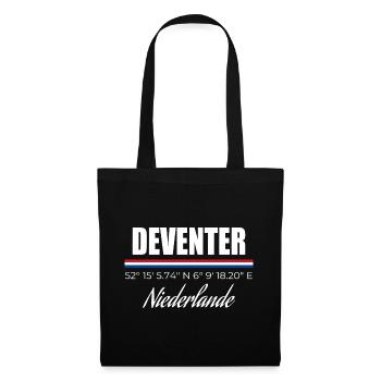 Deventer - Sac en tissu - noir - Devant