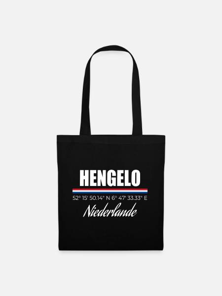 Hengelo - Stoffbeutel - Schwarz