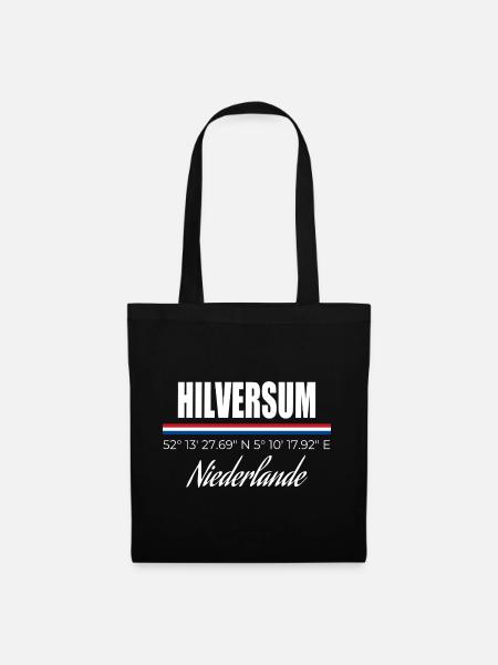 Hilversum - Stoffbeutel - Schwarz