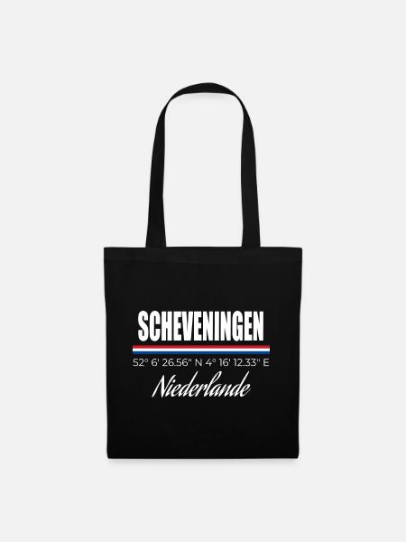 Scheveningen - Stoffbeutel - Schwarz