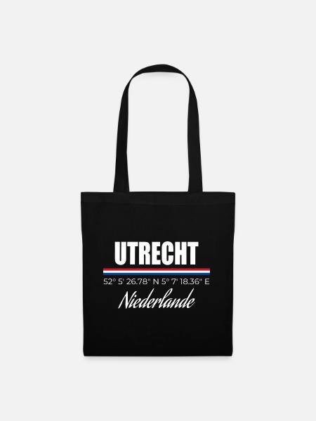 Utrecht - Stoffbeutel - Schwarz