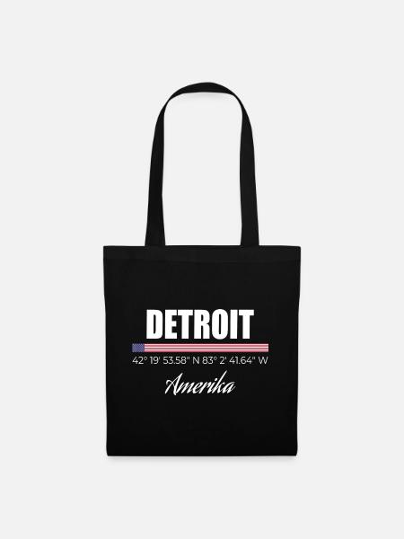 Detroit - Stoffbeutel - Schwarz