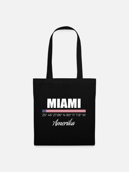 Miami - Stoffbeutel - Schwarz