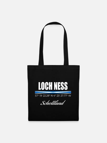 Loch Ness - Stoffbeutel - Schwarz