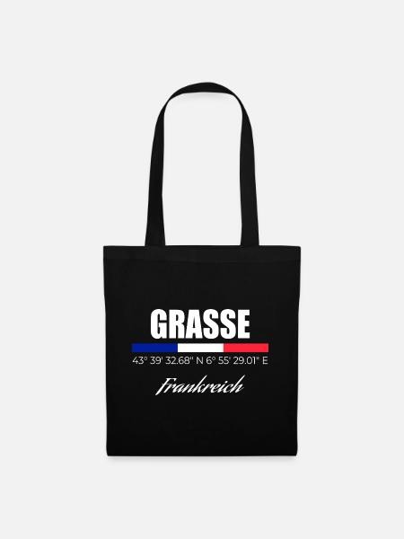 Grasse - Stoffbeutel - Schwarz