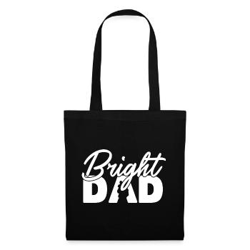 Papa Brillant Papa Drôle Cadeau de jeux de mots de la fête - Sac en tissu - noir - Devant