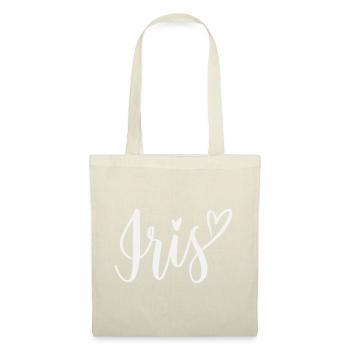 Iris Heart Lettering - Tote Bag - nature - Front