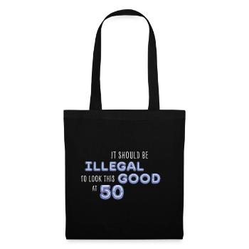 Il devrait être illégal d’avoir cette belle apparence 50 Cadeau - Sac en tissu - noir - Devant