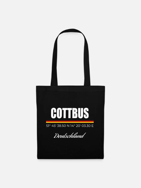 Cottbus - Stoffbeutel - Schwarz