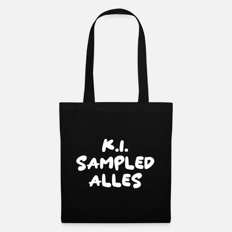 K.I. Sampled Alles - Stoffbeutel - Schwarz