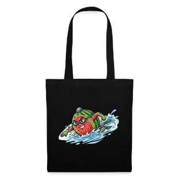 Splashing Watermelon Summer Pool Vibes Ladies - Tote Bag - black - Front